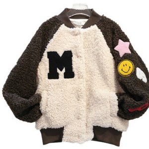 Extra thick embroidered lamb coat